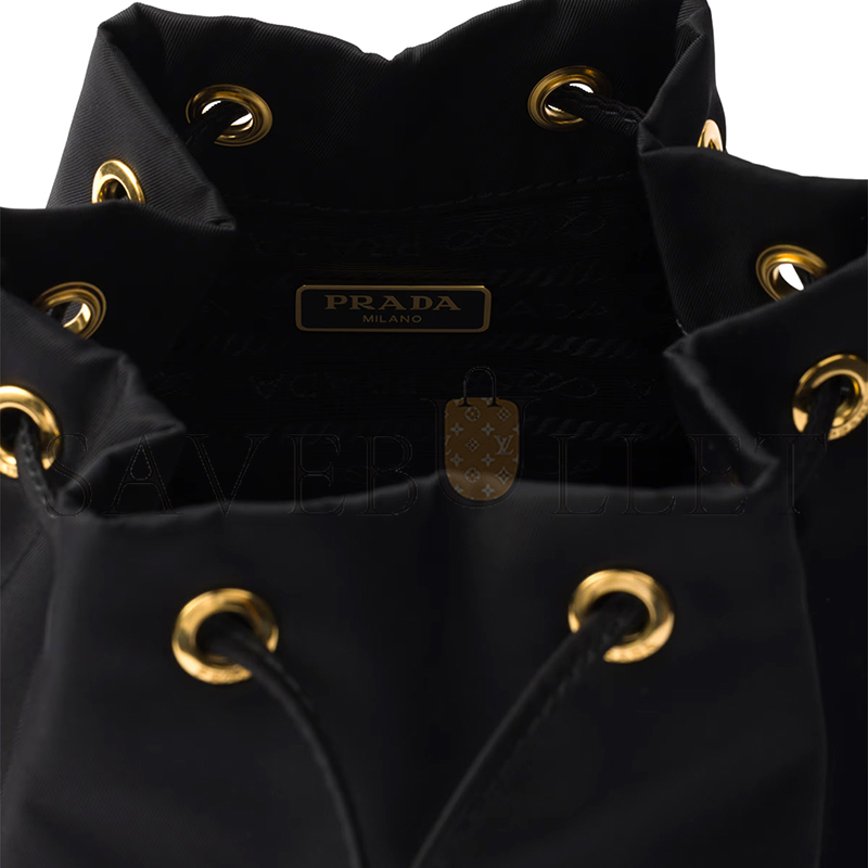 PRADA DUET RE-NYLON BUCKET BAG 1BH038 (22.5*17.5*12cm) PRADA DUET RE-NYLON BUCKET BAG 1BH038 (22.5*17.5*12cm)